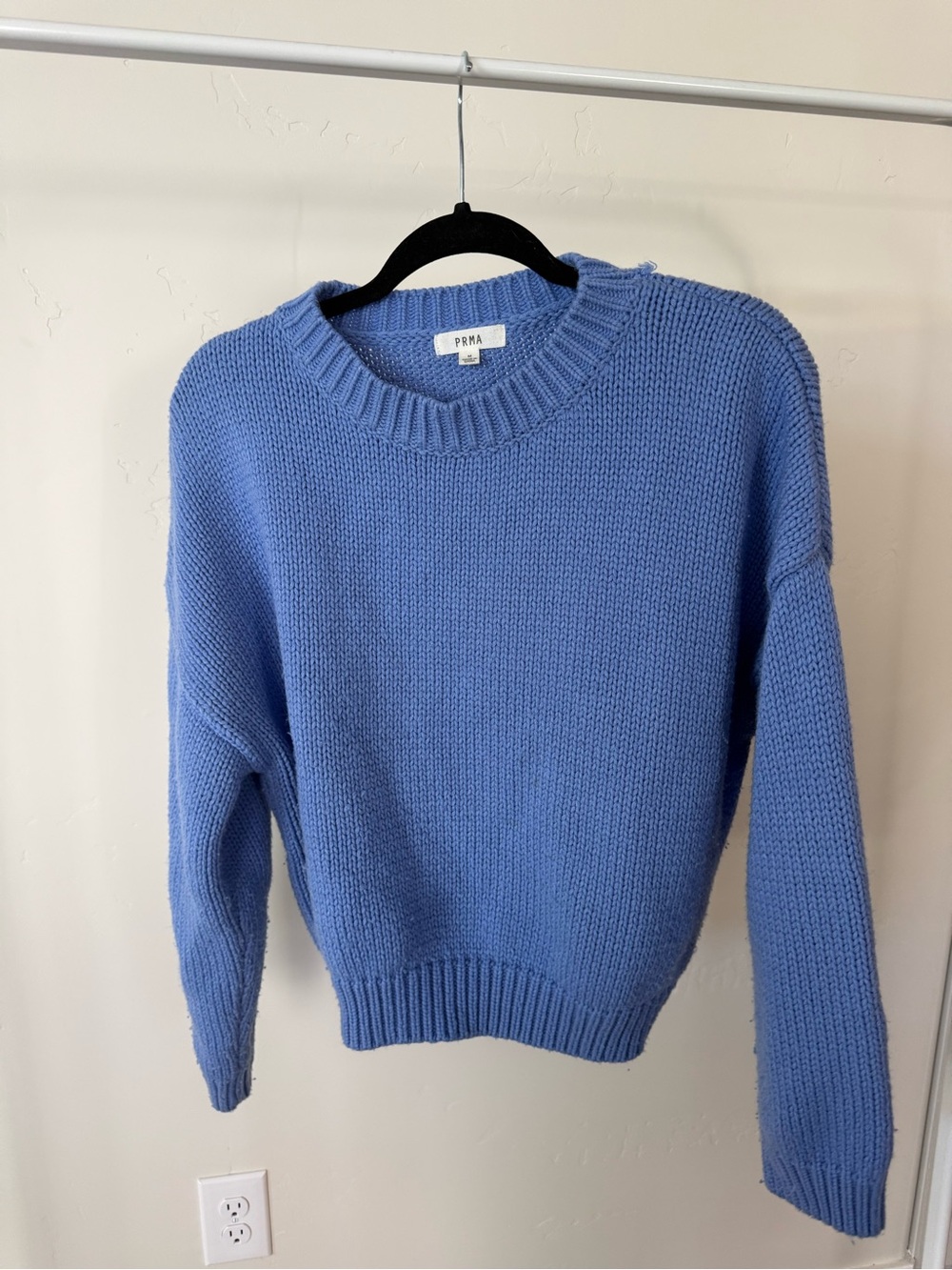 Periwinkle Crewneck Knit Sweater